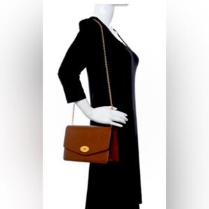 Mulberry MEDIUM Darley crossbody bag Oak brown